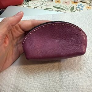 Portland Leather Goods small pouch in mulberry